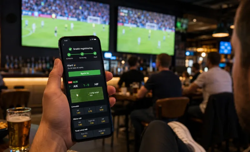 Livebetting passar särskilt bra med snabb registrering